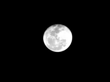 Low angle view of moon in sky