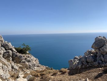 Scenic view of sea against sky