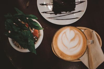 Close-up of coffee on table