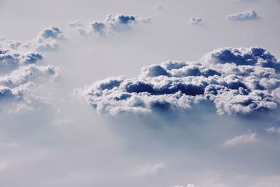 Low angle view of clouds in sky