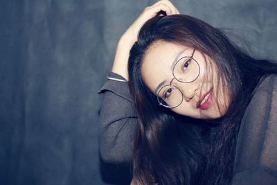 Portrait of young woman