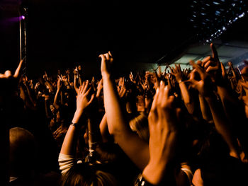 Crowd at music concert