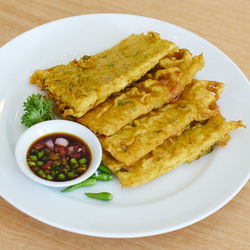 Close-up of food on plate