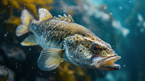 Close-up of fish swimming in sea