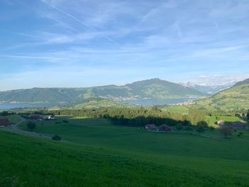 Scenic view of landscape against sky