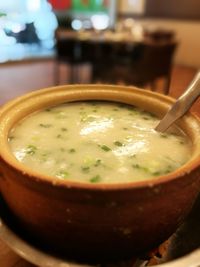 Close-up of served food