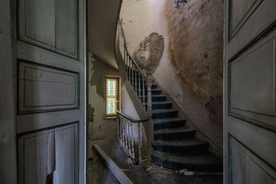 Interior of abandoned building