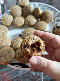 Homemade chocolate chip muffins