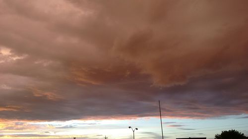 Low angle view of cloudy sky