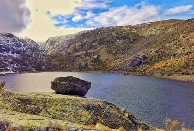 Scenic view of lake