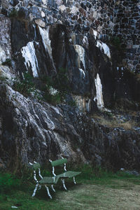 Scenic view of rocky mountains
