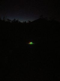 View of illuminated moon at night