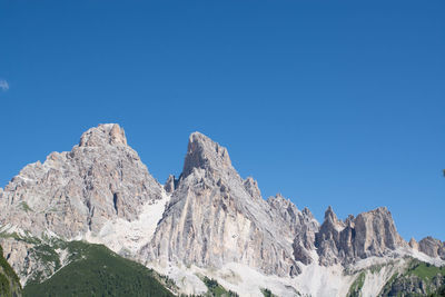 Scenic view of mountains against cloudy sky