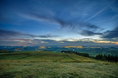 Scenic view of landscape against sky