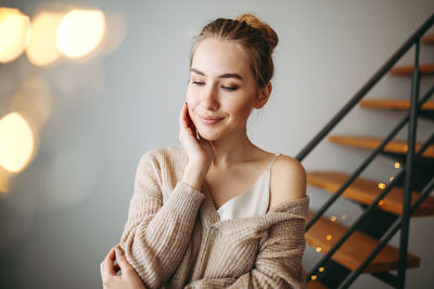 Young woman smiling