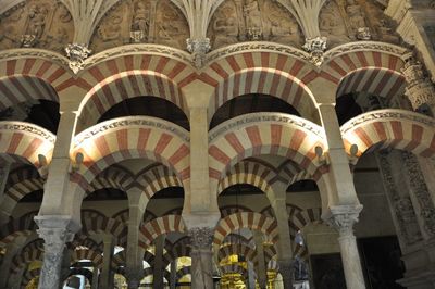 Low angle view of ceiling in historic building