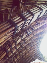 Close-up of wicker basket