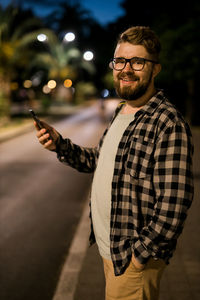 Young man using mobile phone