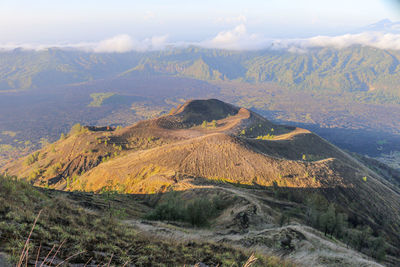 Aerial view of landscape against sky