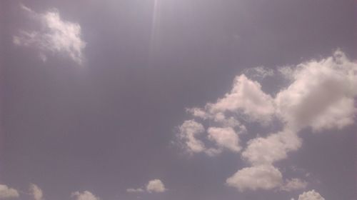 Low angle view of clouds in sky