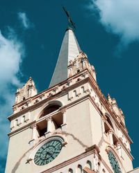 Low angle view of traditional building against sky