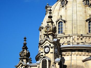 Dresden frauenkirche against blue sky