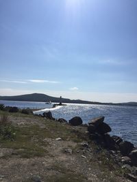 Scenic view of sea against sky