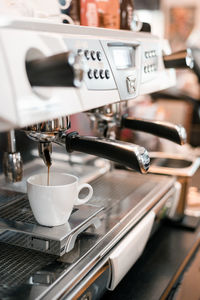 Close-up of coffee cups