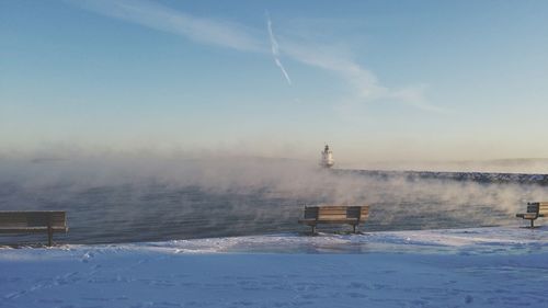 Scenic view of sea against sky