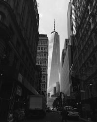 Low angle view of buildings against sky