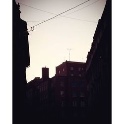 Low angle view of buildings against sky