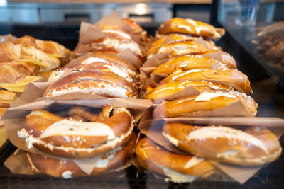 Close-up of food on table