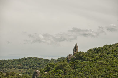 View of a temple against building