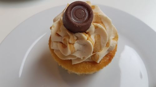 Close-up of cake in plate