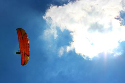 Low angle view of cloudy sky