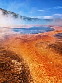 Scenic view of landscape against sky