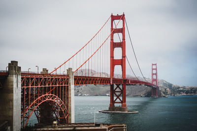 Golden gate bridge against sky