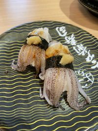 Close-up of dessert in plate