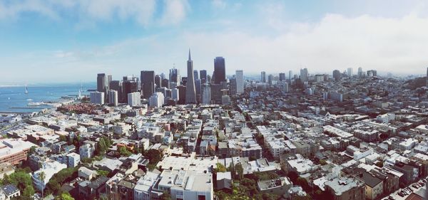 Cityscape against sky