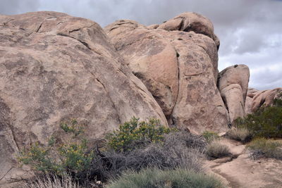 Rock formations at joshua tree national park