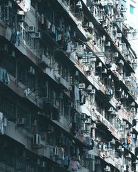 Low angle view of buildings in city