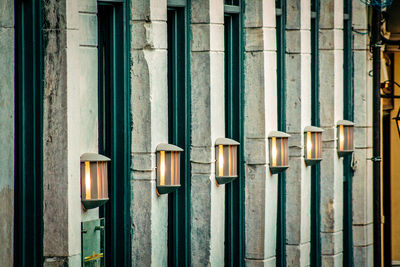 Full frame shot of illuminated building