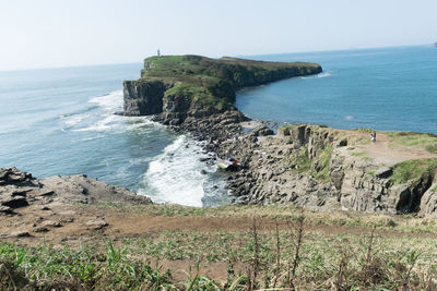 Scenic view of sea against sky