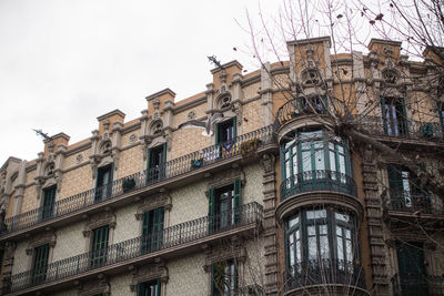 Low angle view of building against sky