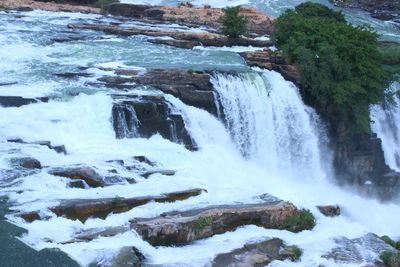 River flowing through rocks