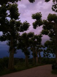 Scenic view of landscape against cloudy sky