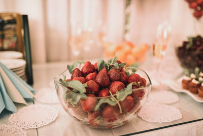 Close-up of strawberries