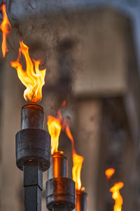 Close-up of fire