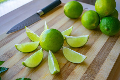 Close-up of fruits on table