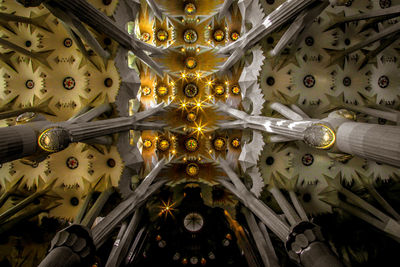 Low angle view of ornate ceiling